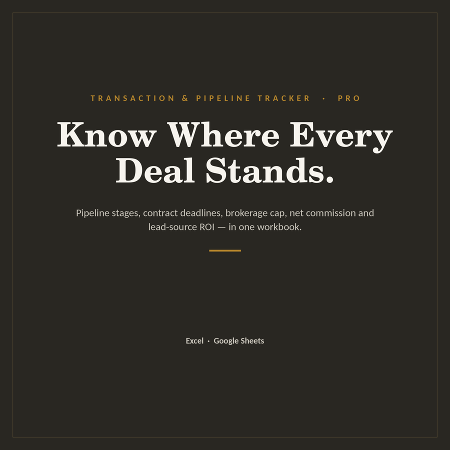 Real Estate Agent Transaction Tracker