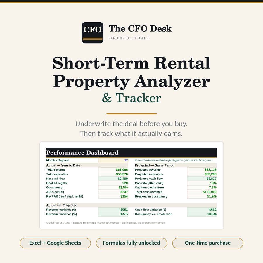 Short-Term Rental Analyzer & Tracker